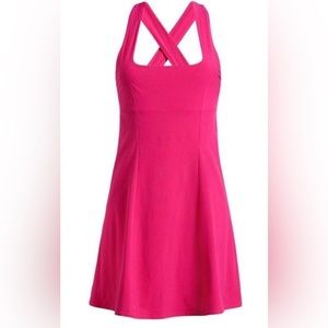 Outdoor Voices Cross Back Dress Pink Medium
